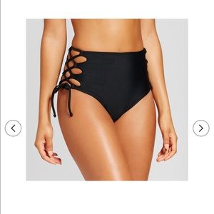Black High Waisted Bikini Bottoms